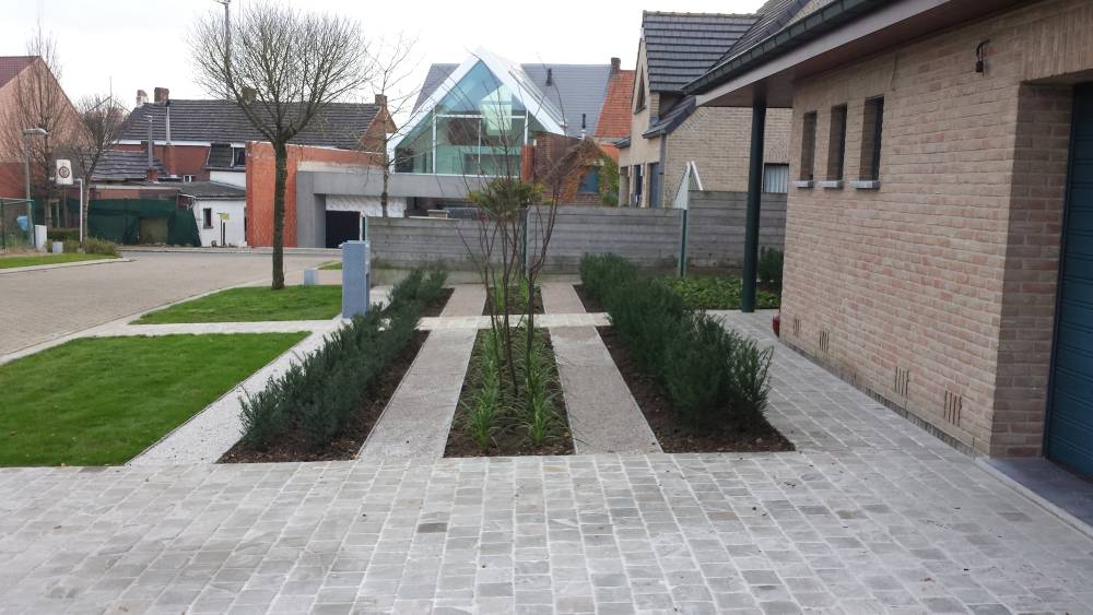 moderne voortuin